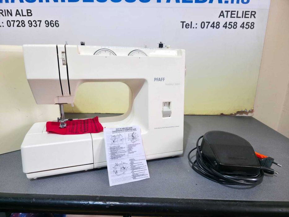 Masina de cusut Pfaff Hobby 380 cu piese metalice