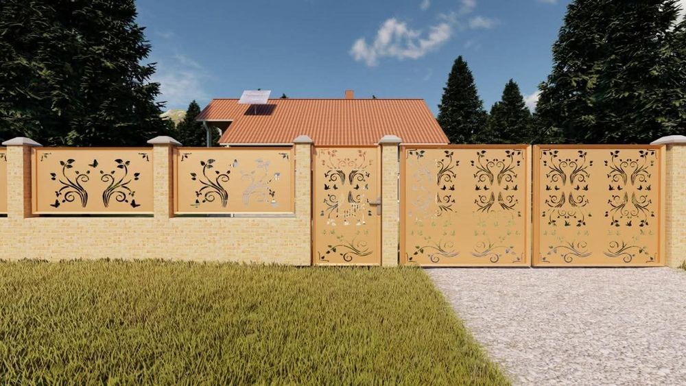 vând balustrad balcon porti gard din tabla decupata sau fier forjat