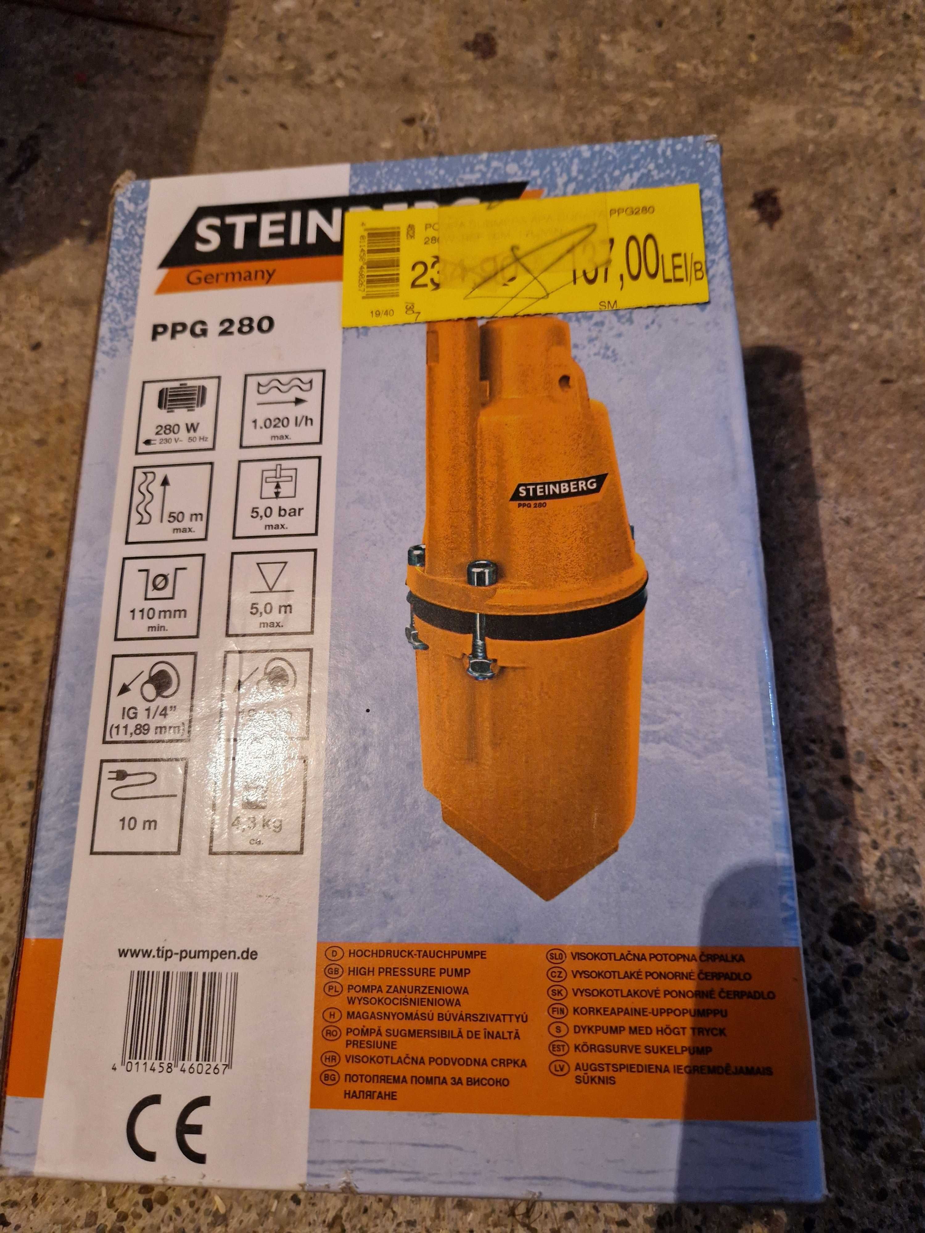 Pompa submersibila Steinberg 280W