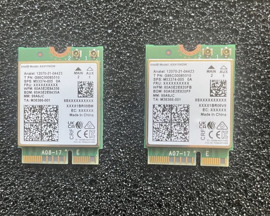 Antena wifi 6e-7 /adaptor/router AX210, AX211, AX411, BE200…