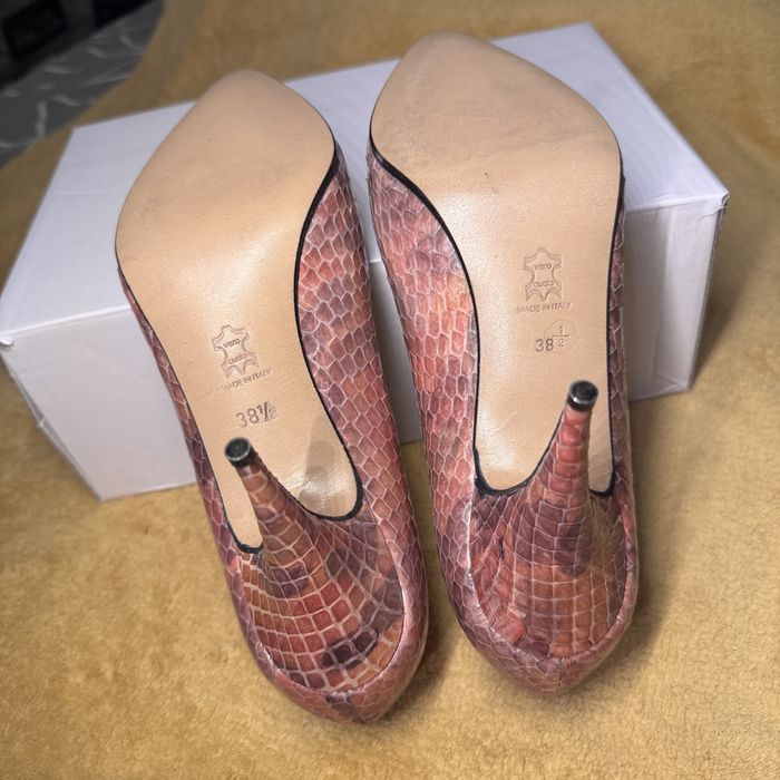 Pantofi stiletto piele naturală