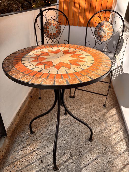 Комплект маса и 2 сгъваеми стола Amalfi Star