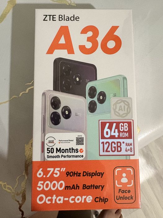 Продам телефон ZTE A36