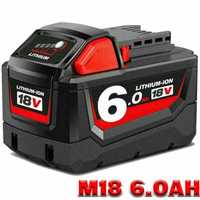 НОВА Milwaukee Батерия M18 18V 2.0Ah / 4Ah / 6Ah Чисто Нова