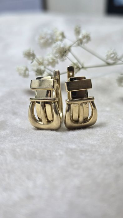 Серьги золотые ЖанТаС ломбард Астана