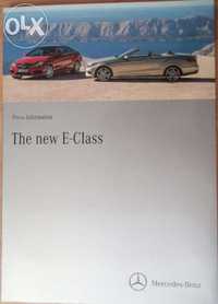 прес кит книга списание брошура каталог Mercedes-Benz E-Class Cabrio