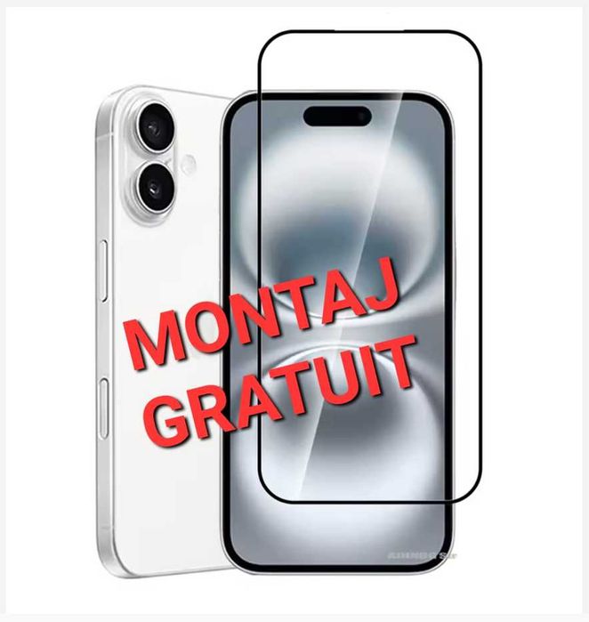 Folie de Sticla Full iPhone 16 / 16 Pro / 16 Plus / iPhone 16 Pro Max