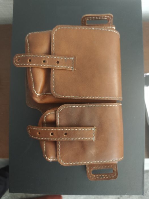 Сумка на пояс -ремень кожаная