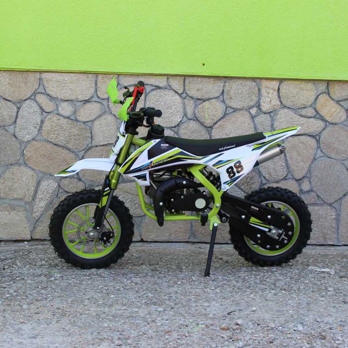 Детски Кросов Мотор 50сс кубика MaxMotors Green с електрически стартер