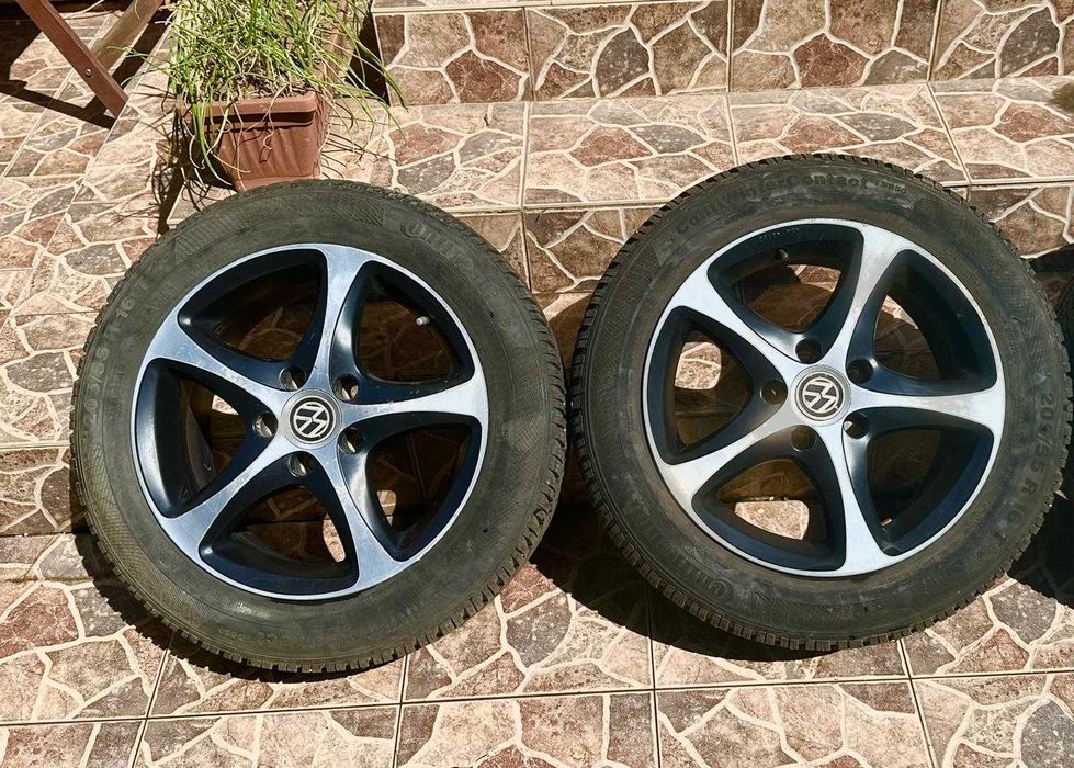 Jante Aliaj 16+ Cauciuc Continental 205-55-16 - Volkswagen