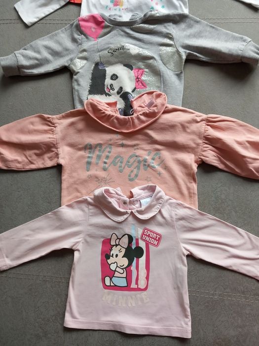 Lot 5 bluze fetita marimea 80 -86