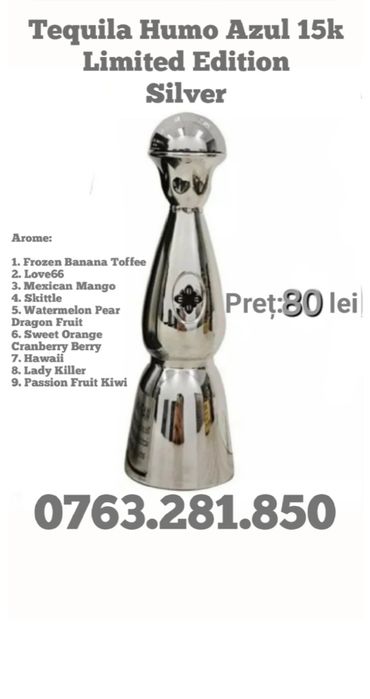 Tequila Humo Azul LIMITED EDITION SILVER,Vape-uri originale,15k fumuri