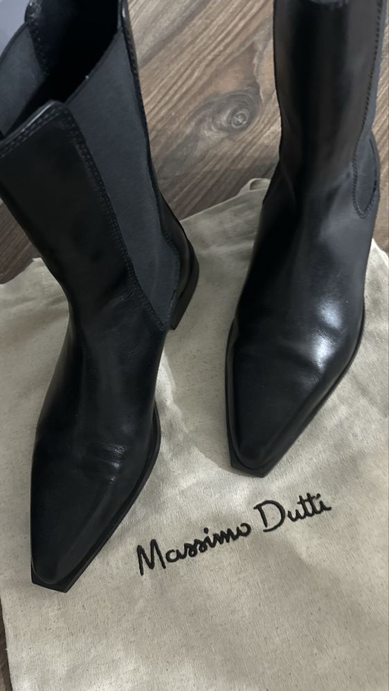 Кожаные ботинки Massimo Dutti 38 размер
