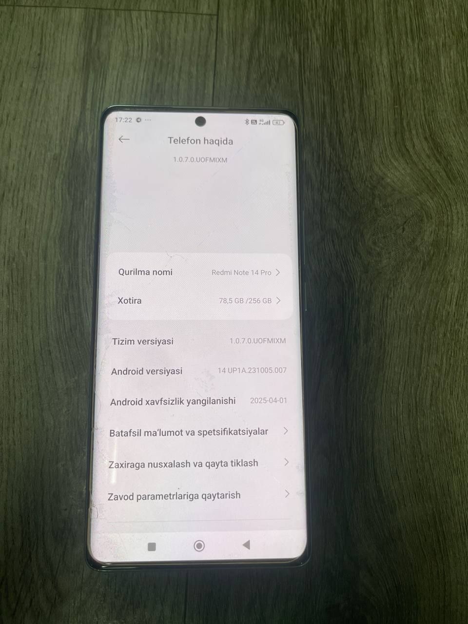 Redmi not 14 pro