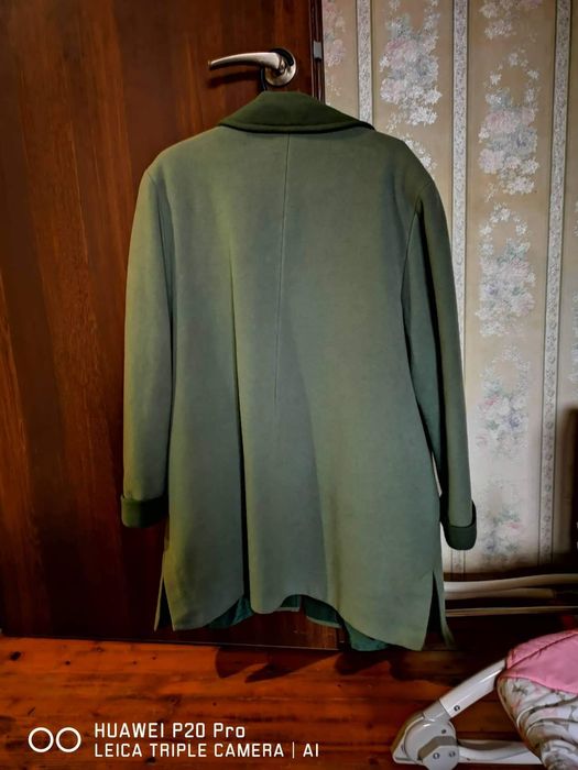 Модерен Шлифер пончо палто от вълна