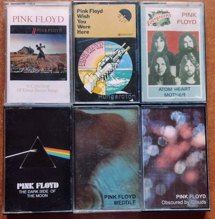 Lot 6 casete audio Pink Floyd originale
