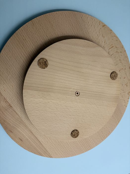 Въртящо дървено плато 30 см