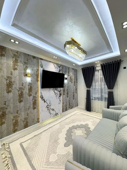 2х комнатная квартира на 1 этаже в Новостройке Рудакий