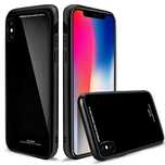 Husa Apple iPhone 8Plus,Elegance Luxury,husa cu spate de sticla,neagra