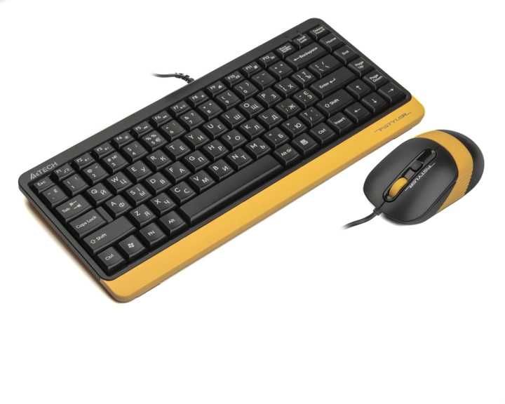 Проводной набор (клавиатура + мышь) A4Tech F1110 (BUMBLEBEE)