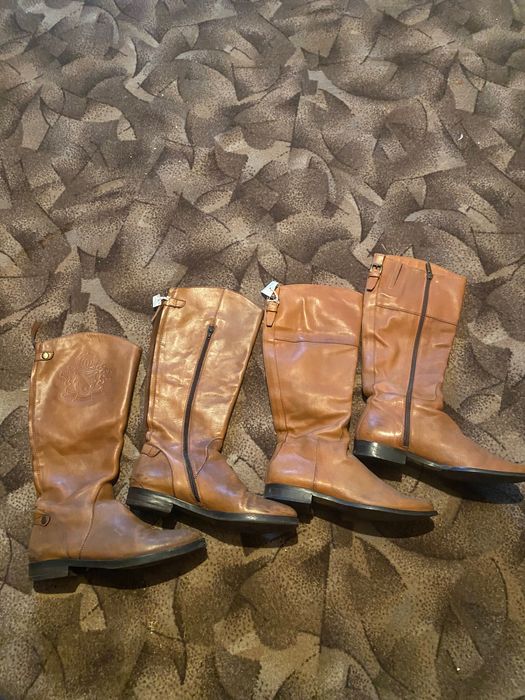 Сапоги кожаные и угги