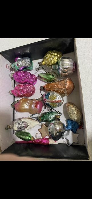 Новогодние игрушки стекло СССР