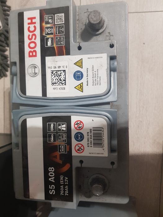 Baterie AGM aproape noua Bosch s5 a08