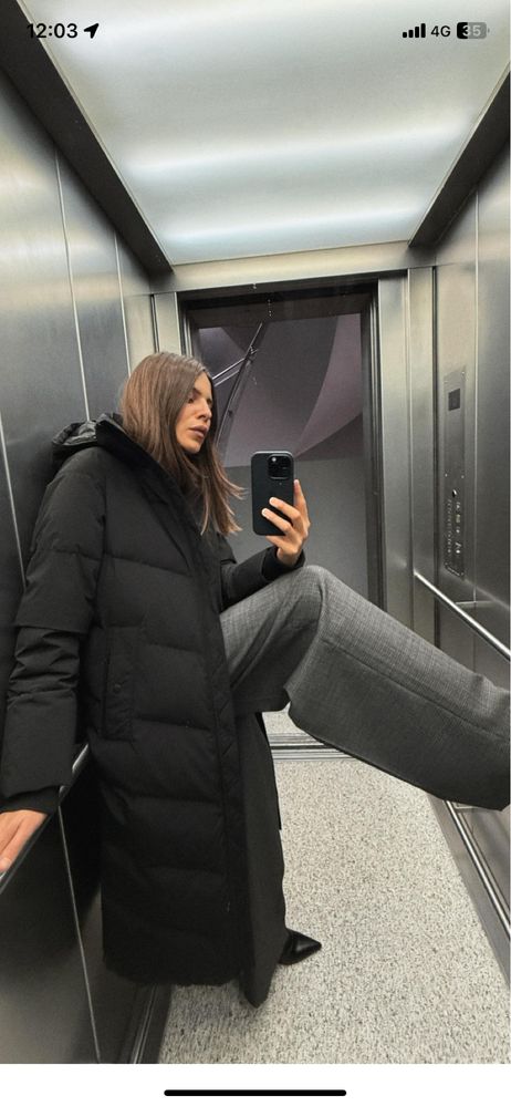 Зара дамско  дълго яке