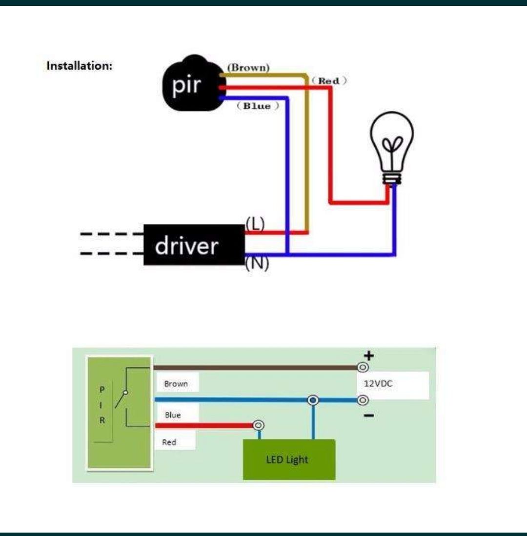 Detector Senzor De Mișcare PIR Inflarosu 12V Pentru Proiector led etc.