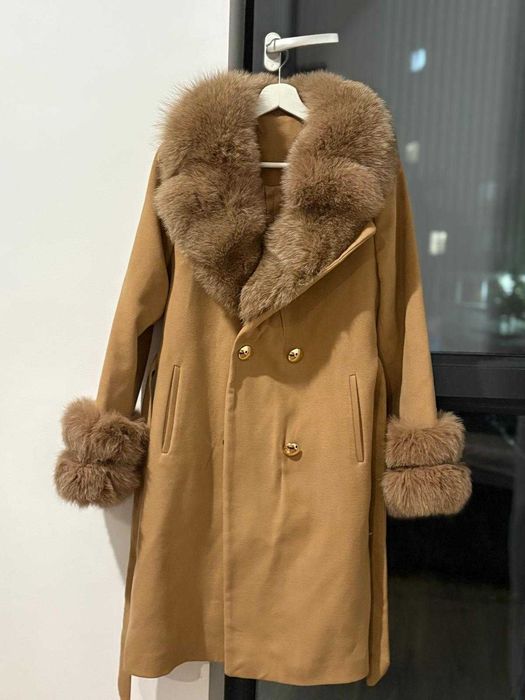 Palton alpaca 700 lei blana naturala marimea M stare foarte buna