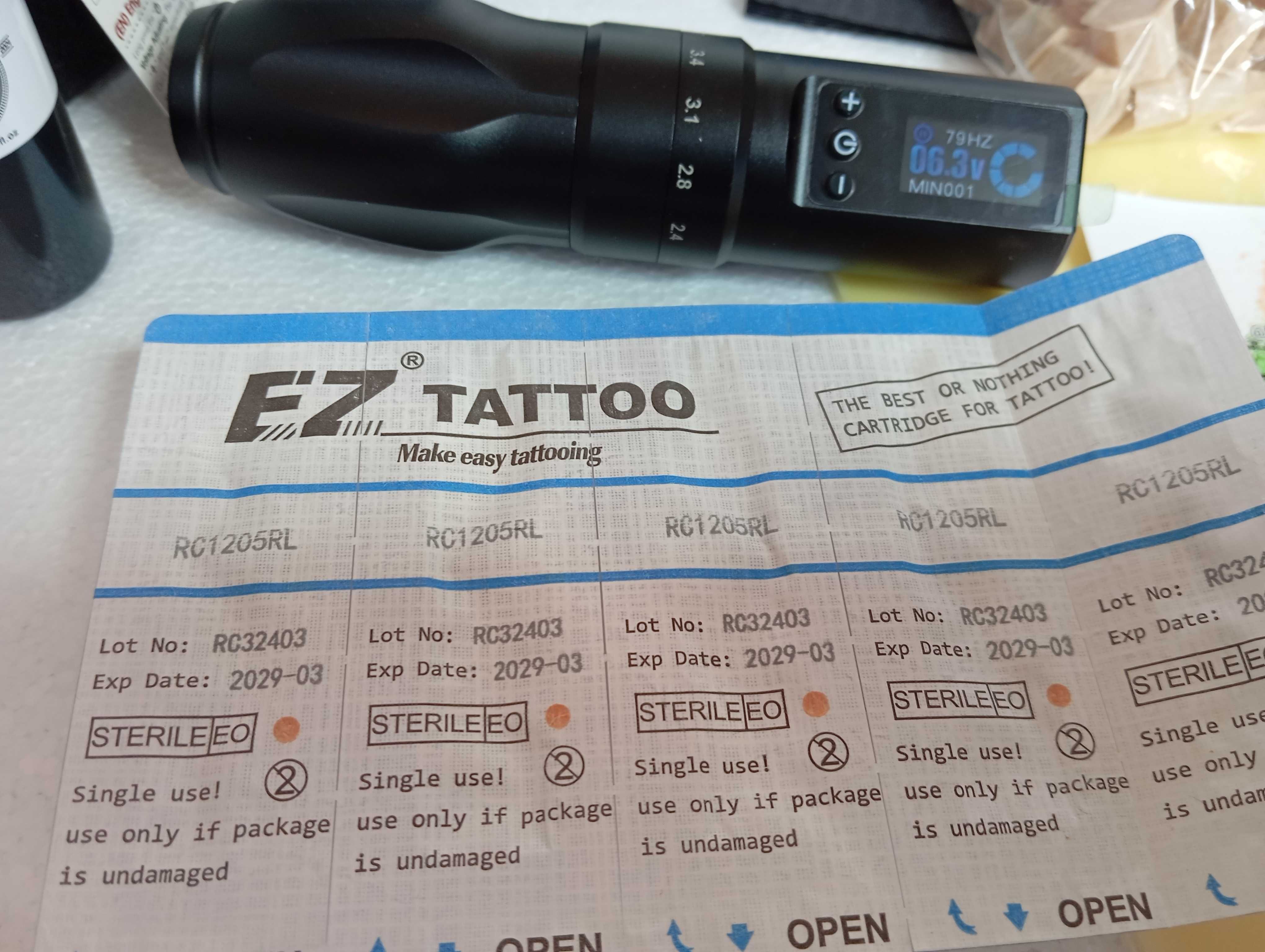 NOU Tattoo EZ SoulTats cu 6 strokes! aparat de tatuat KIT cu accesorii