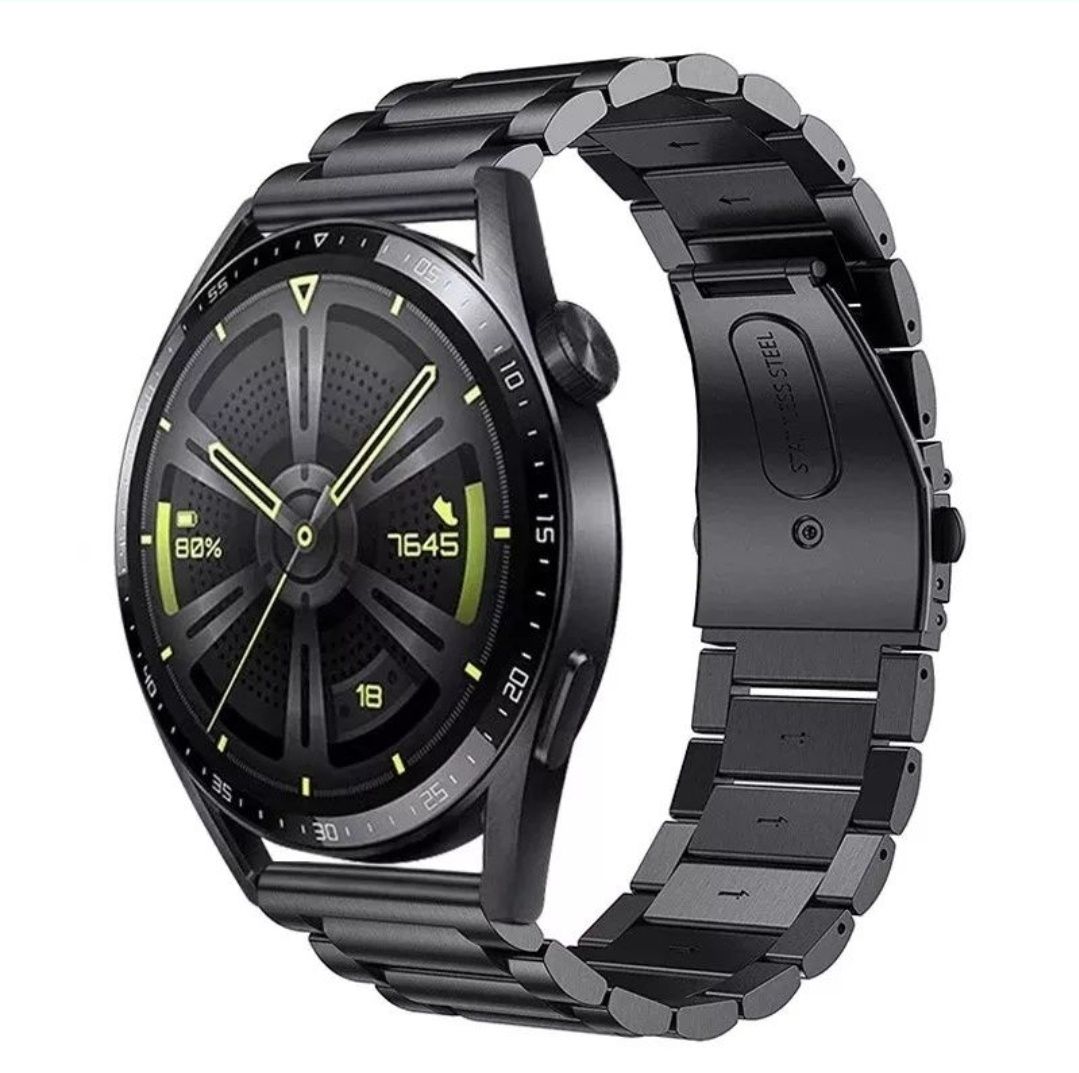 Метална Стоманена Верижка за Huawei Watch GT4 GT3 GT2 Samsung Xiaomi