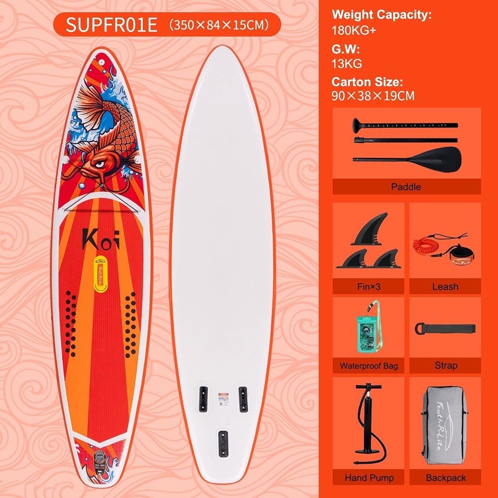 3 броя KOI SUP bord / падъл борд голям 350см, 180кг