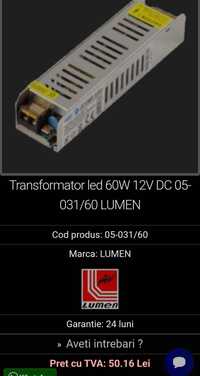 Vând Transformator Led 60W 12V