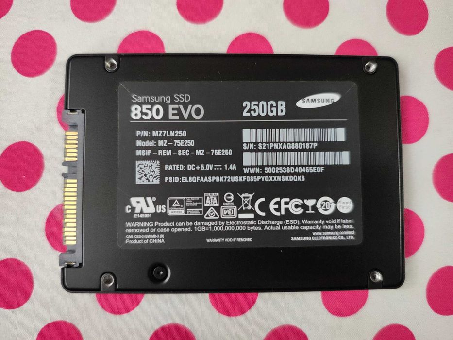 SSD Samsung 850 EVO 250GB SATA-III 2.5 inch.