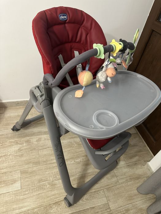 Scaun de masa Chicco Polly Magic Relax, rosu