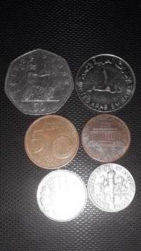 Монеты разные...