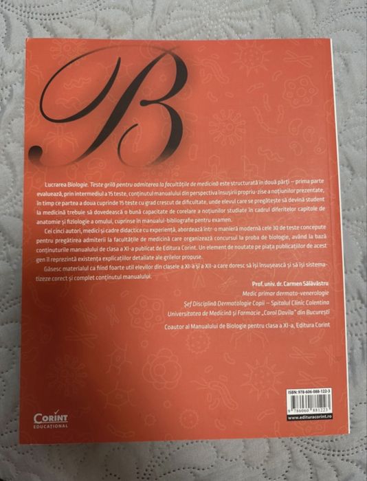 Manual biologie corint + carte de grile pe baza corintului