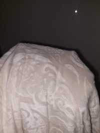 Lenjerie de pat catifelată cu relief stil brocart, 4pcs, king size