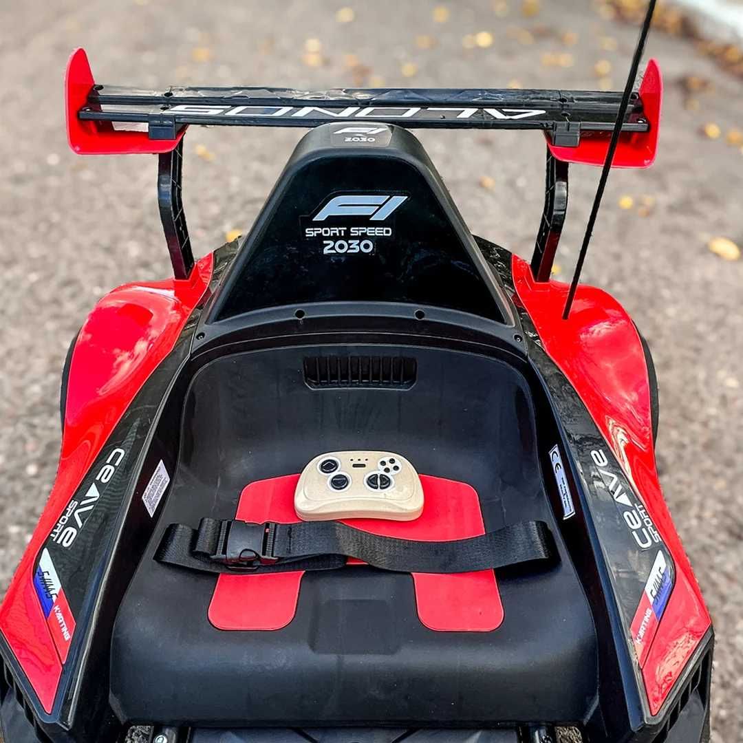 Kart electric pentru copil 3-11 ani, Racing F1 2x 45W 12V cu RC RED
