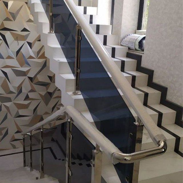 Стеклянные перила колйонный мастери