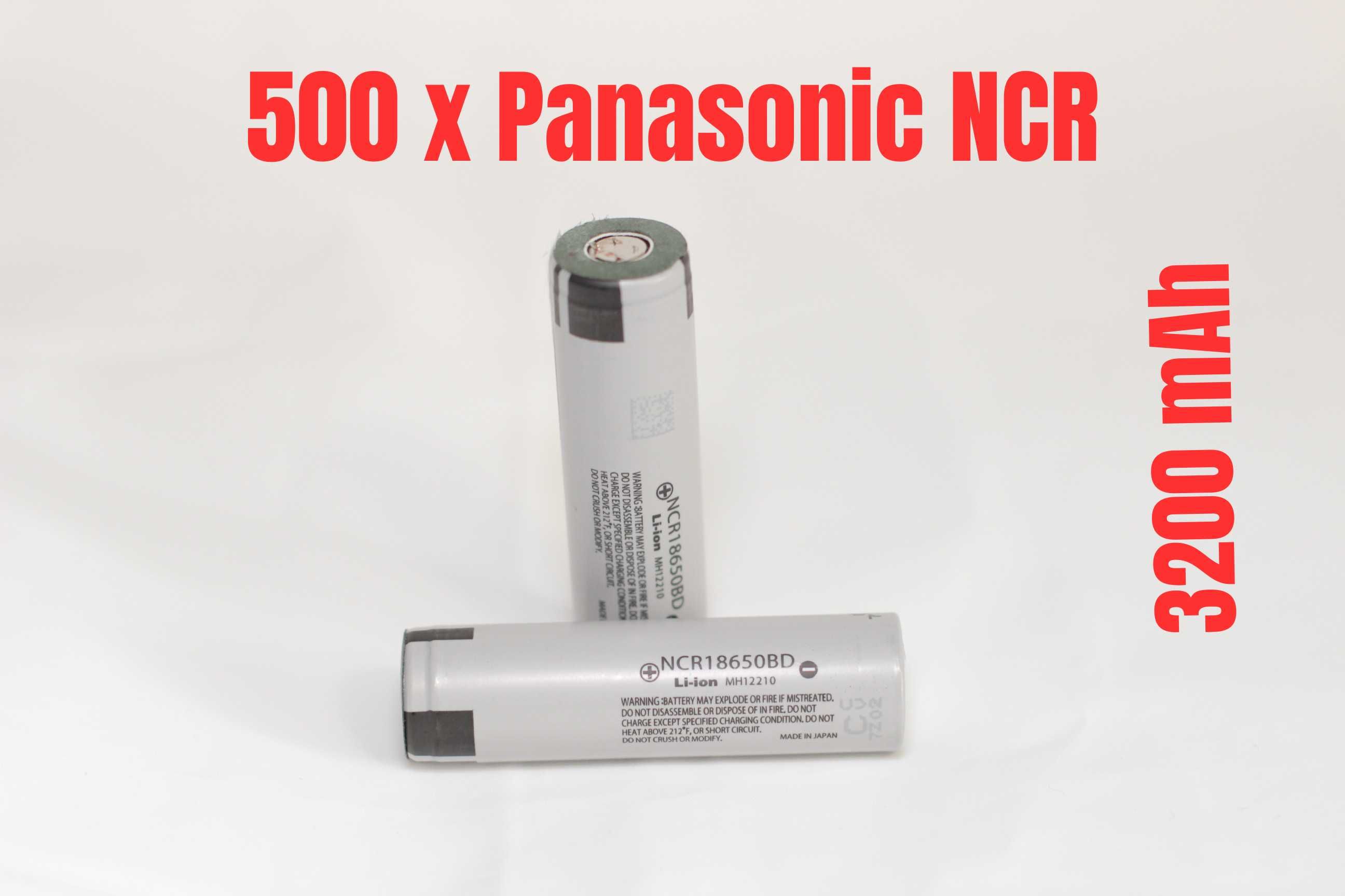 500 x Panasonic NCR 3200 mAh, 10A, factura si garantie