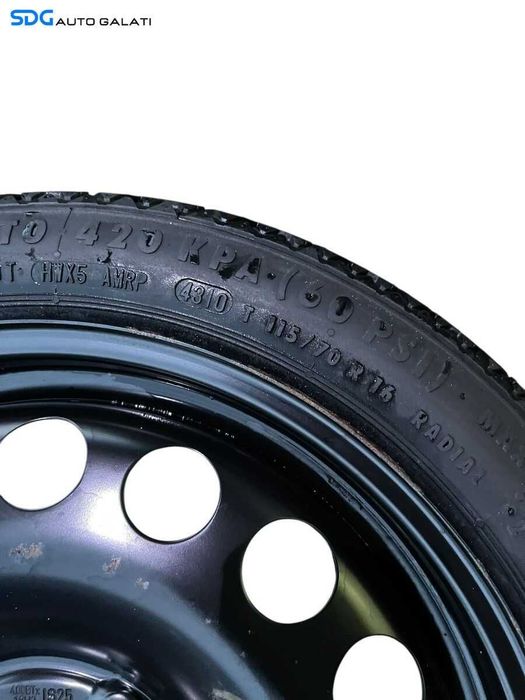 Roata Janta Rezerva Slim T115 70 16 R16 Opel Astra J 2009 - 2016 Cod 13267272 2160141 [G0041]