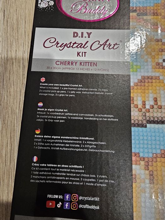 Jucarie Goblen diamante 30x30 xm cu rama inclusa. 8ani+