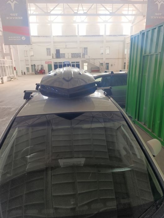 Автобокс с поперечными релингами