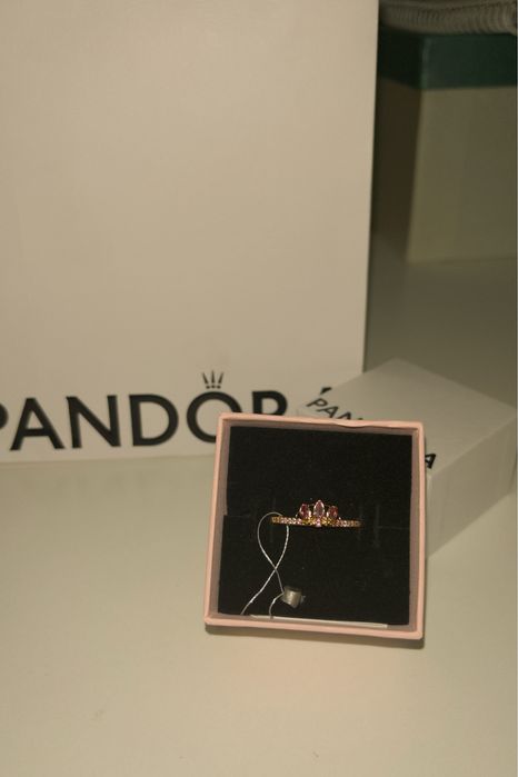 новое кольцо пандора “тиара принцессы Рапунцель” 18 размер