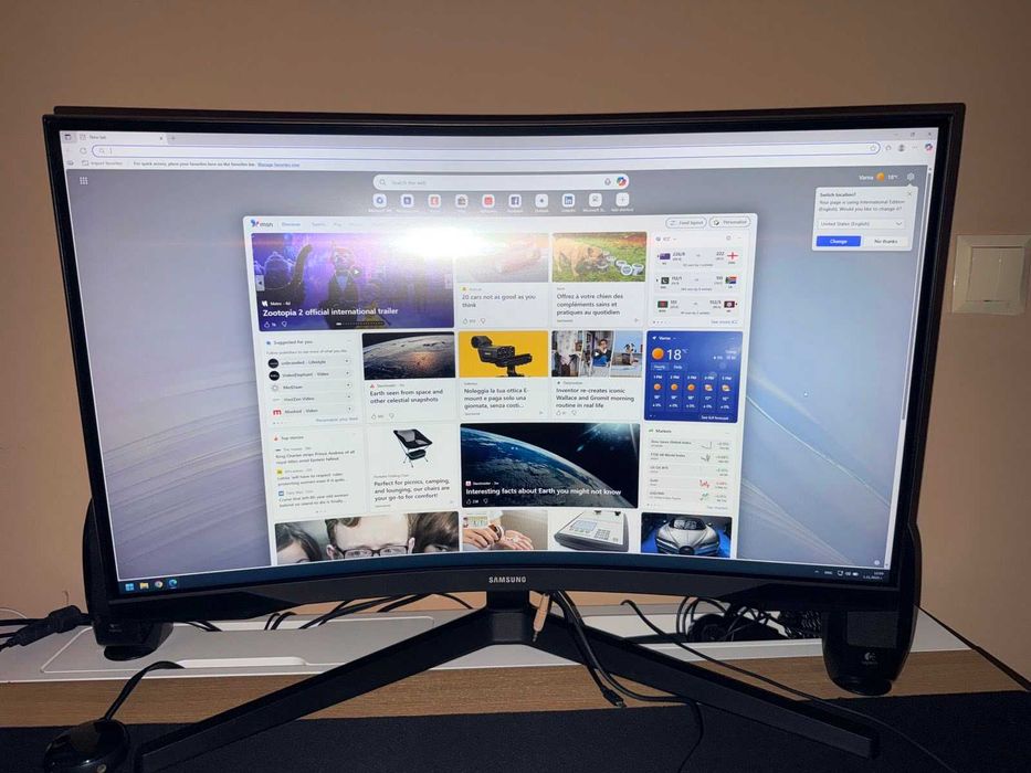 Монитор Samsung C27G55TQ, 27", 144 Hz