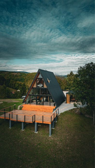 Cabana de inchiriat A-frame SkyDeck Cabin