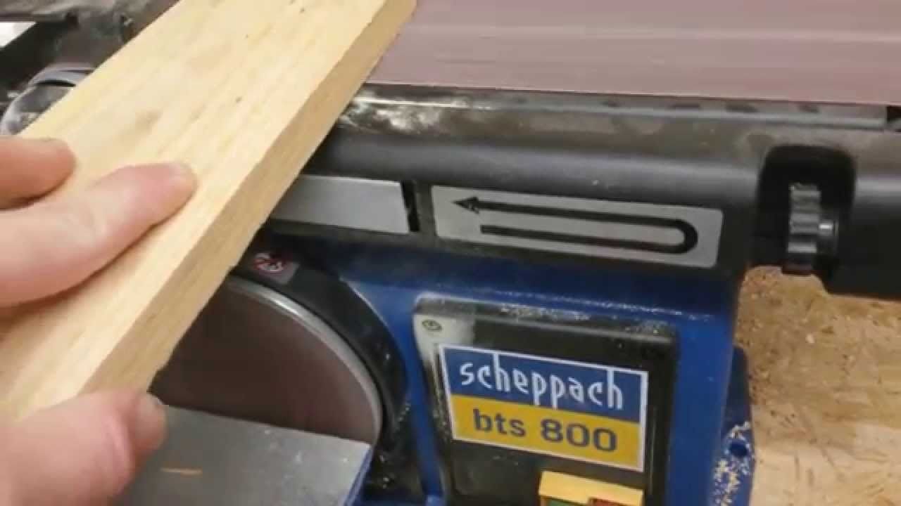 Polizor cu banda si disc Scheppach BTS 800 370w