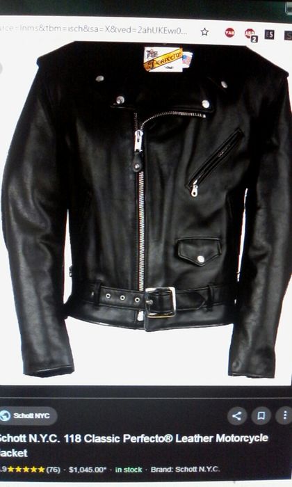 Geaca piele moto/chopper/rock/Perfecto by Schott/vintage/USA/S/M